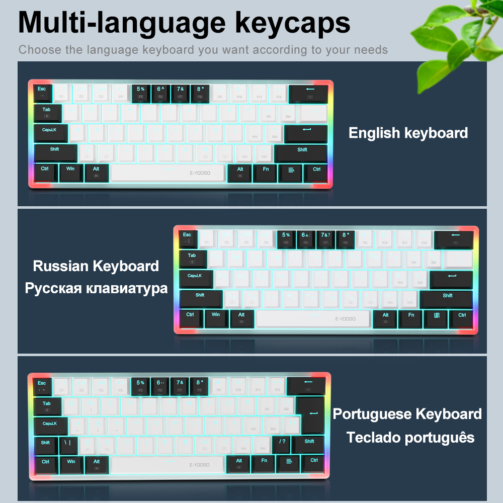 E-YOOSO Z11T, Keyboard Mekanik - Keyboard Gaming Blue Switch ulasan dan harga