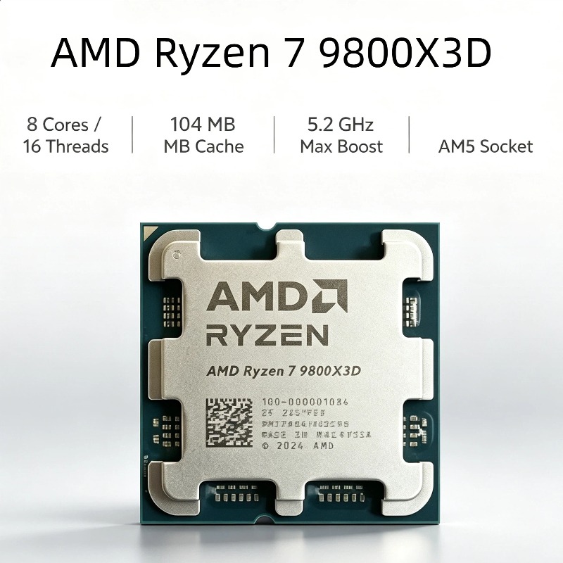 AMD Ryzen 7 9800X3D CPU Gaming - Amd Cpu Ryzen 7 ulasan dan harga
