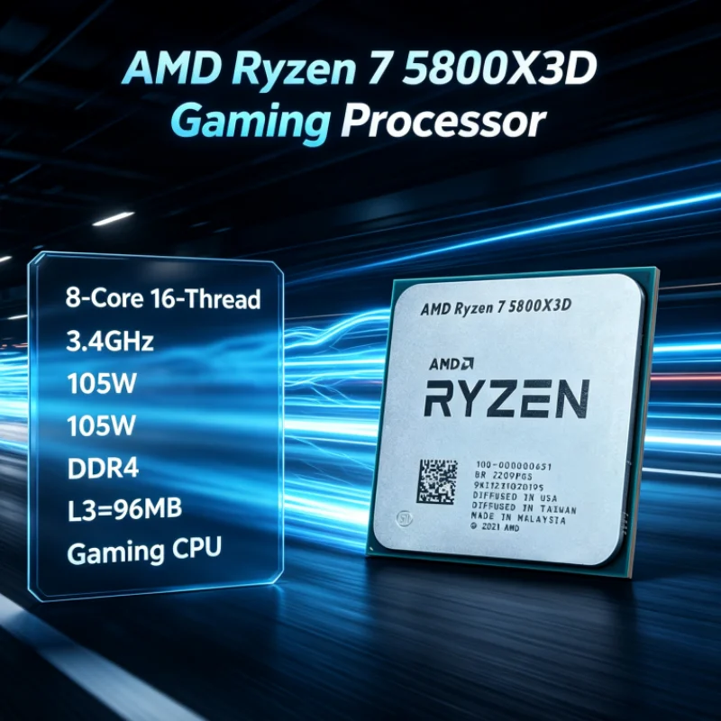 AMD R7 5800X3D 96 MB 3.4 GHz 8 - Amd Cpu Ryzen 7 ulasan dan harga