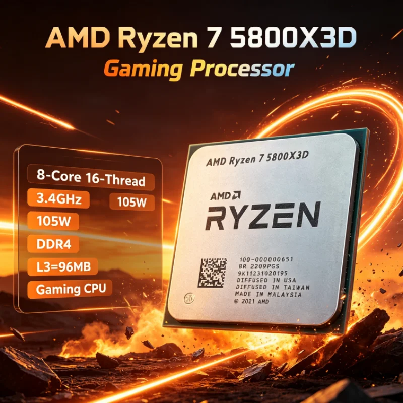 AMD R7 5800X3D 96 MB 3.4 GHz 8 - Amd Cpu Ryzen 7 ulasan dan harga